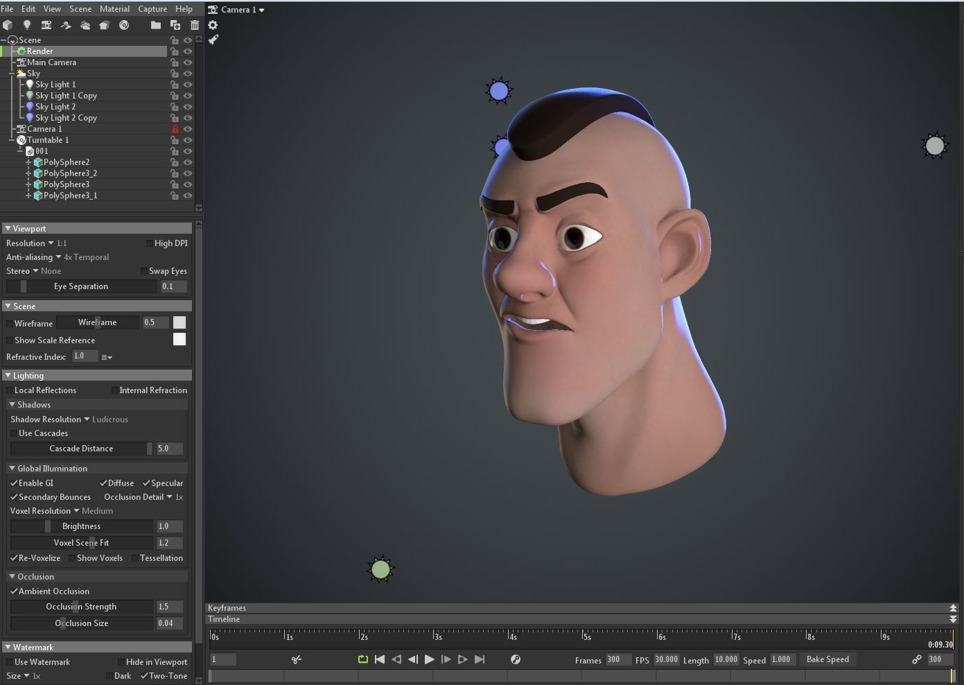 Male-head 3D model 3D model_6