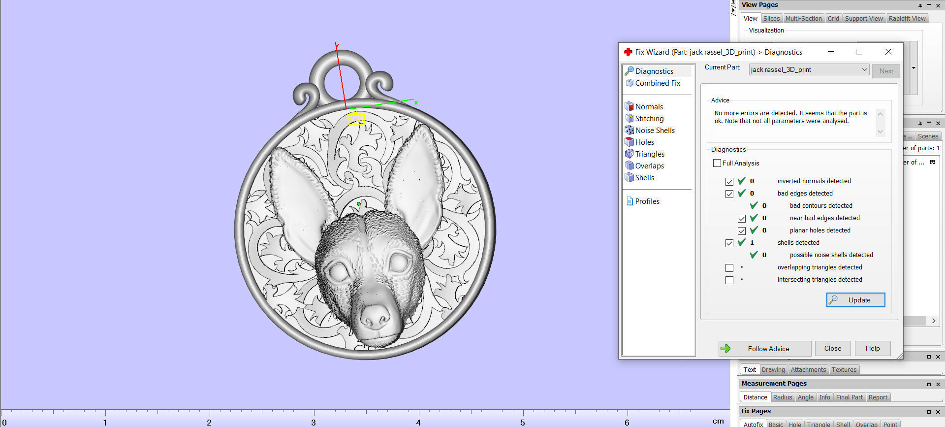 Dog Jack Russell Terrier pendant 3D print model_5