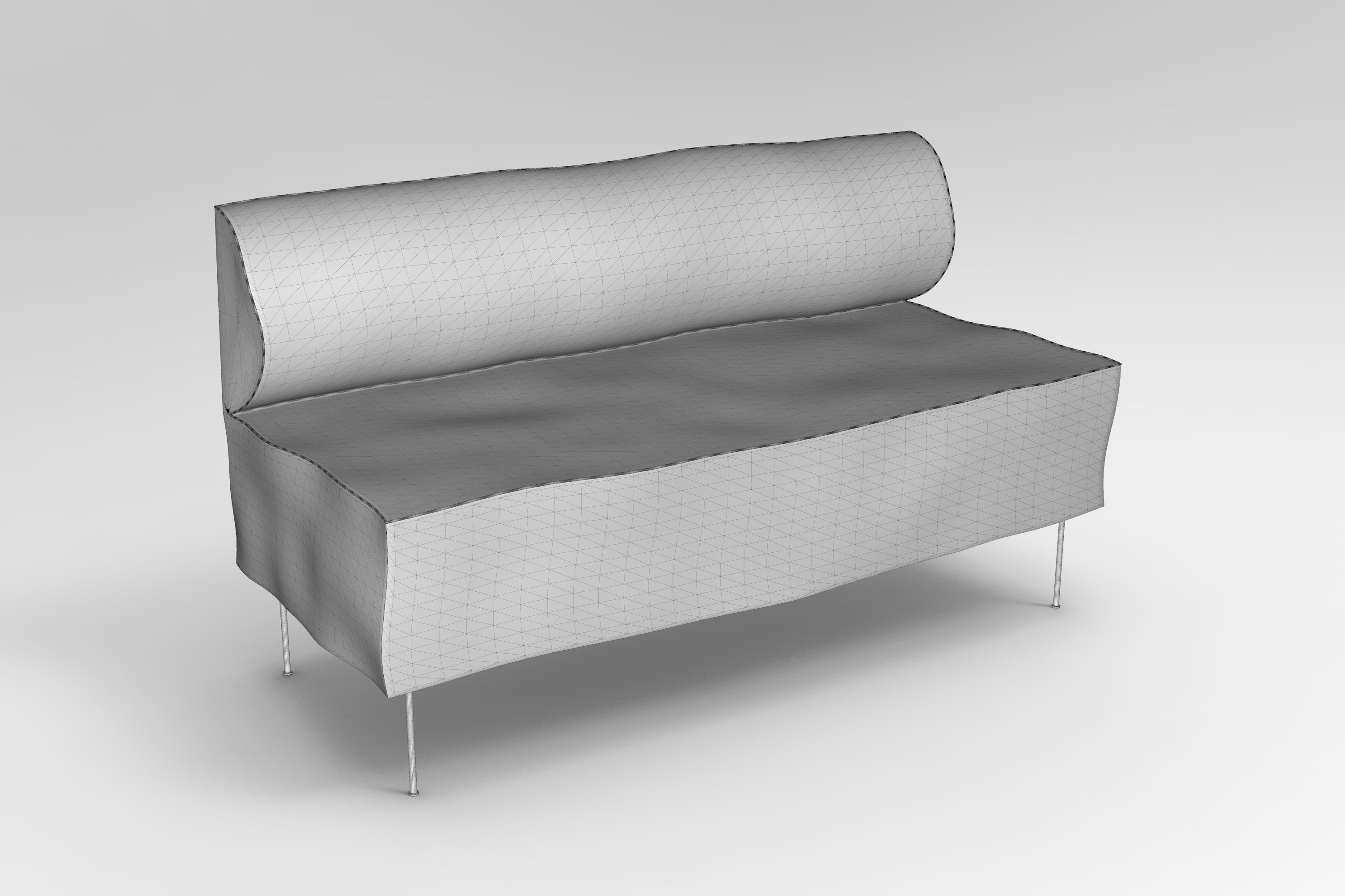 Dining Bench - Eave 3D model_6