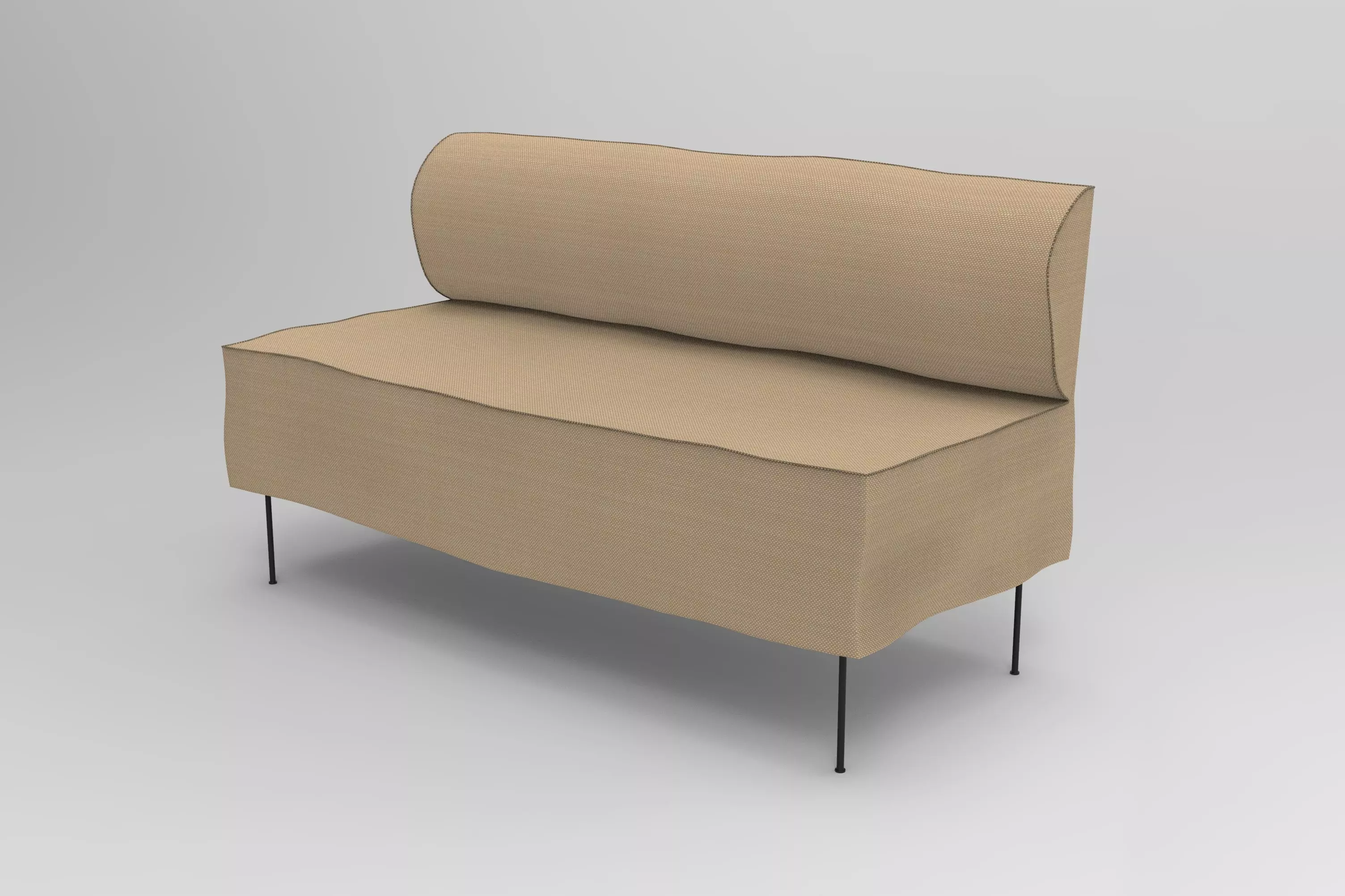 Dining Bench - Eave 3D model_0