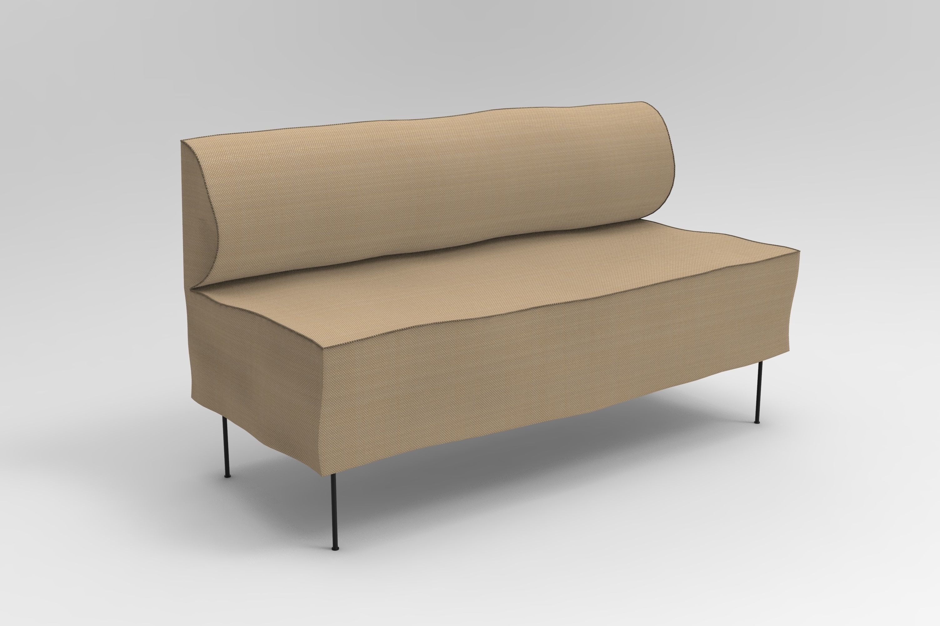 Dining Bench - Eave 3D model_1
