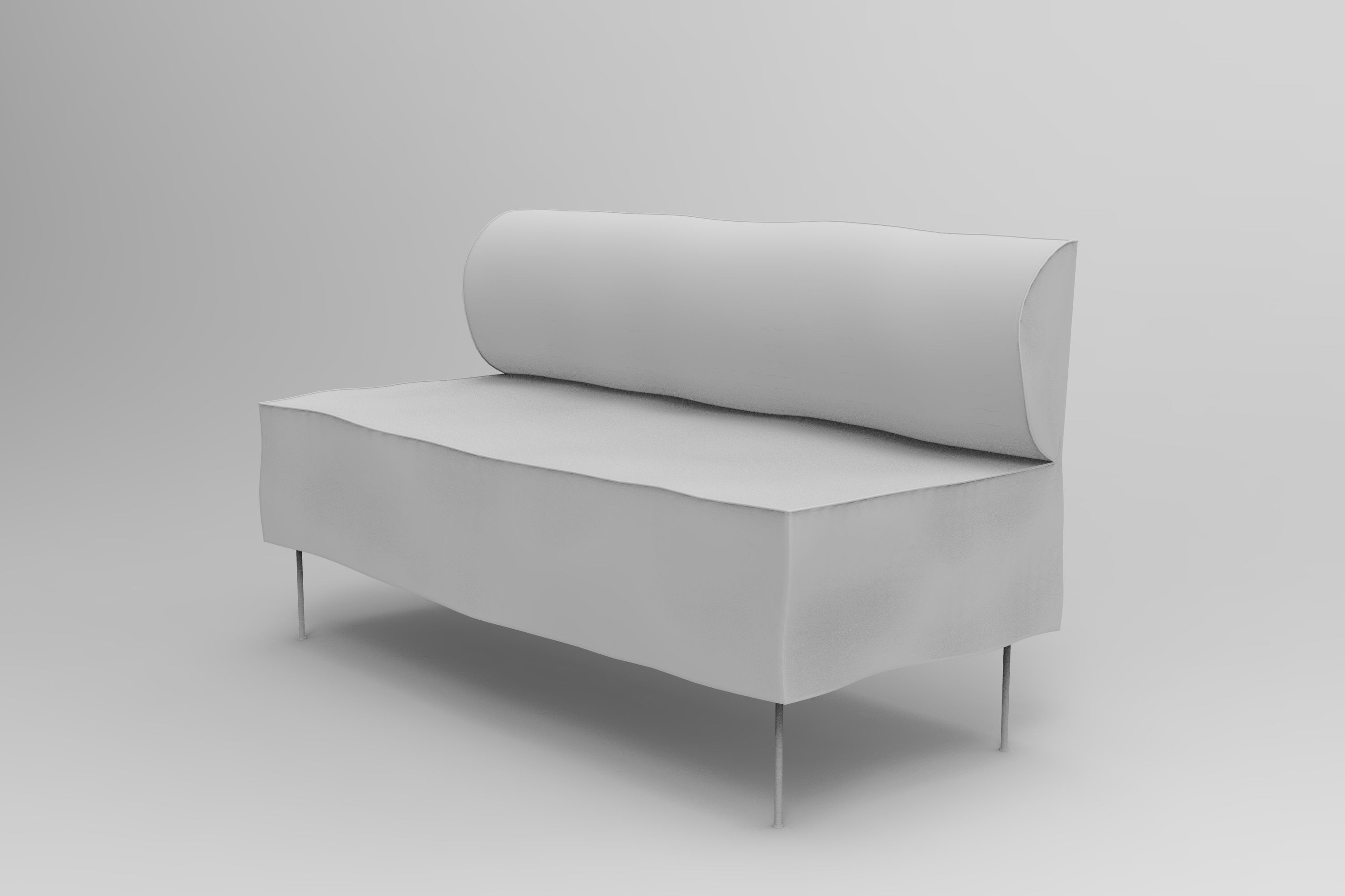 Dining Bench - Eave 3D model_8