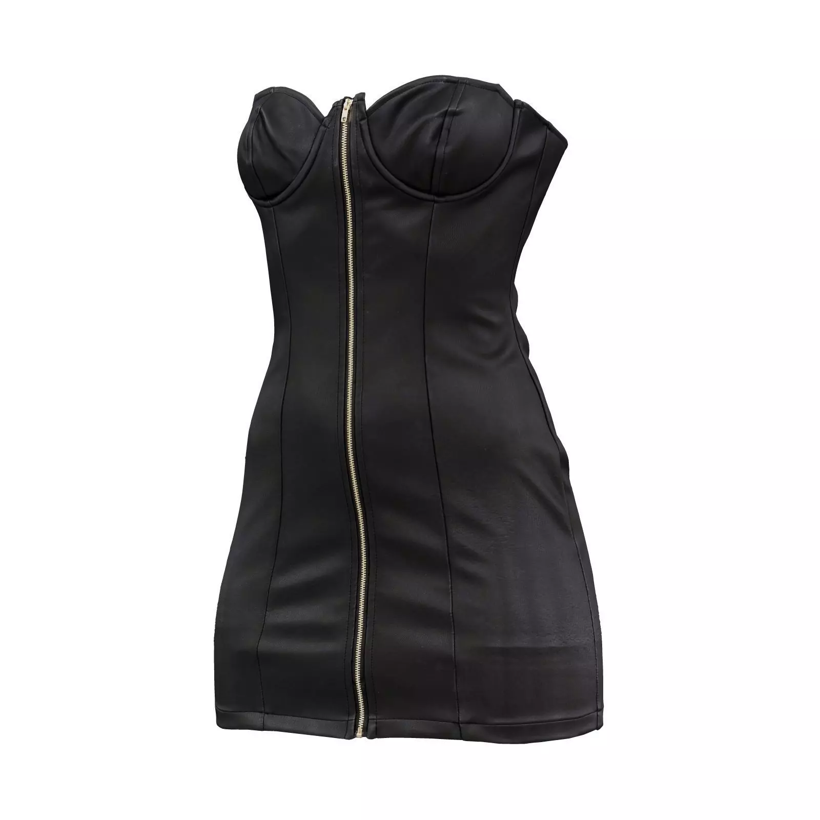 Leather Cups Dress 3D model_0