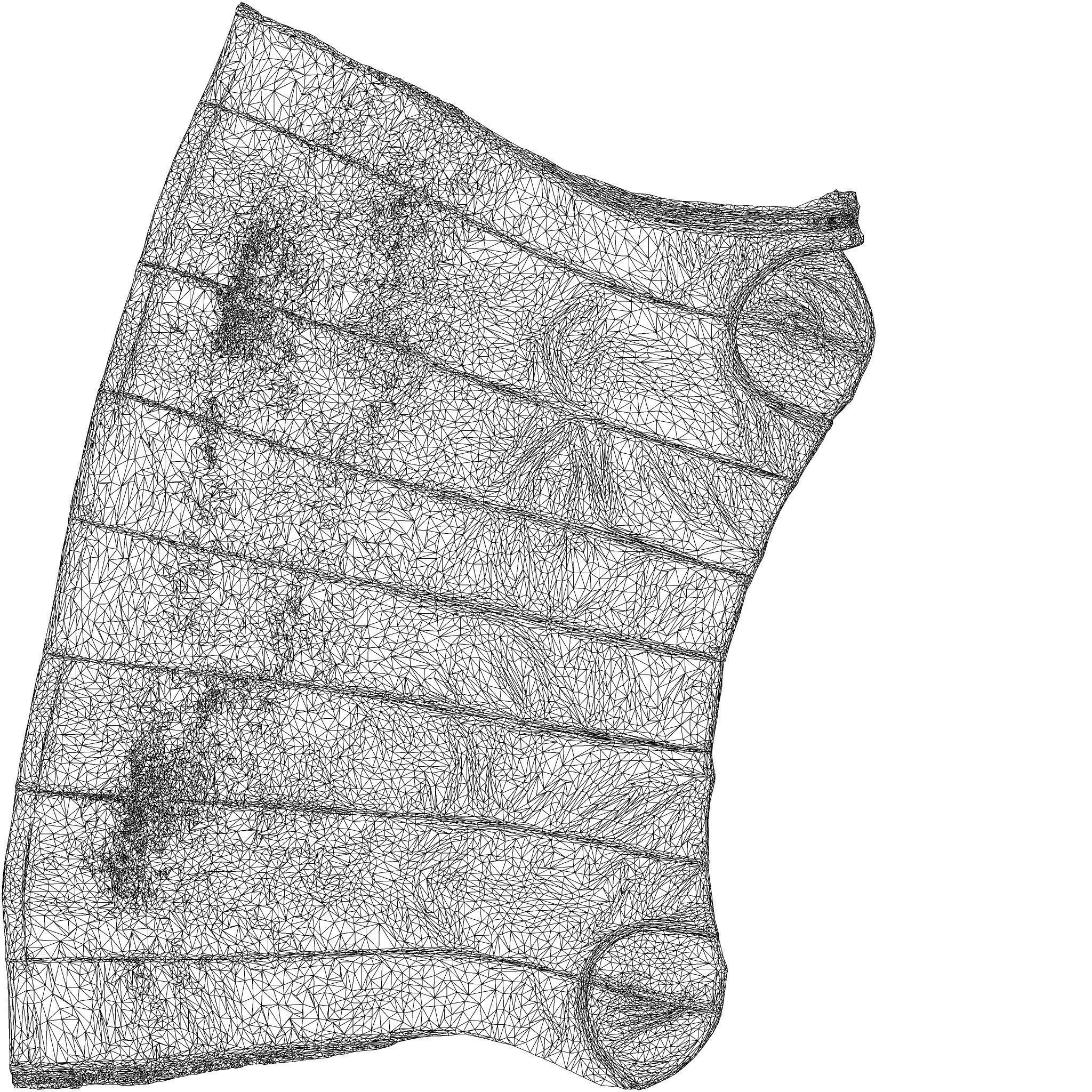 Leather Cups Dress 3D model_8