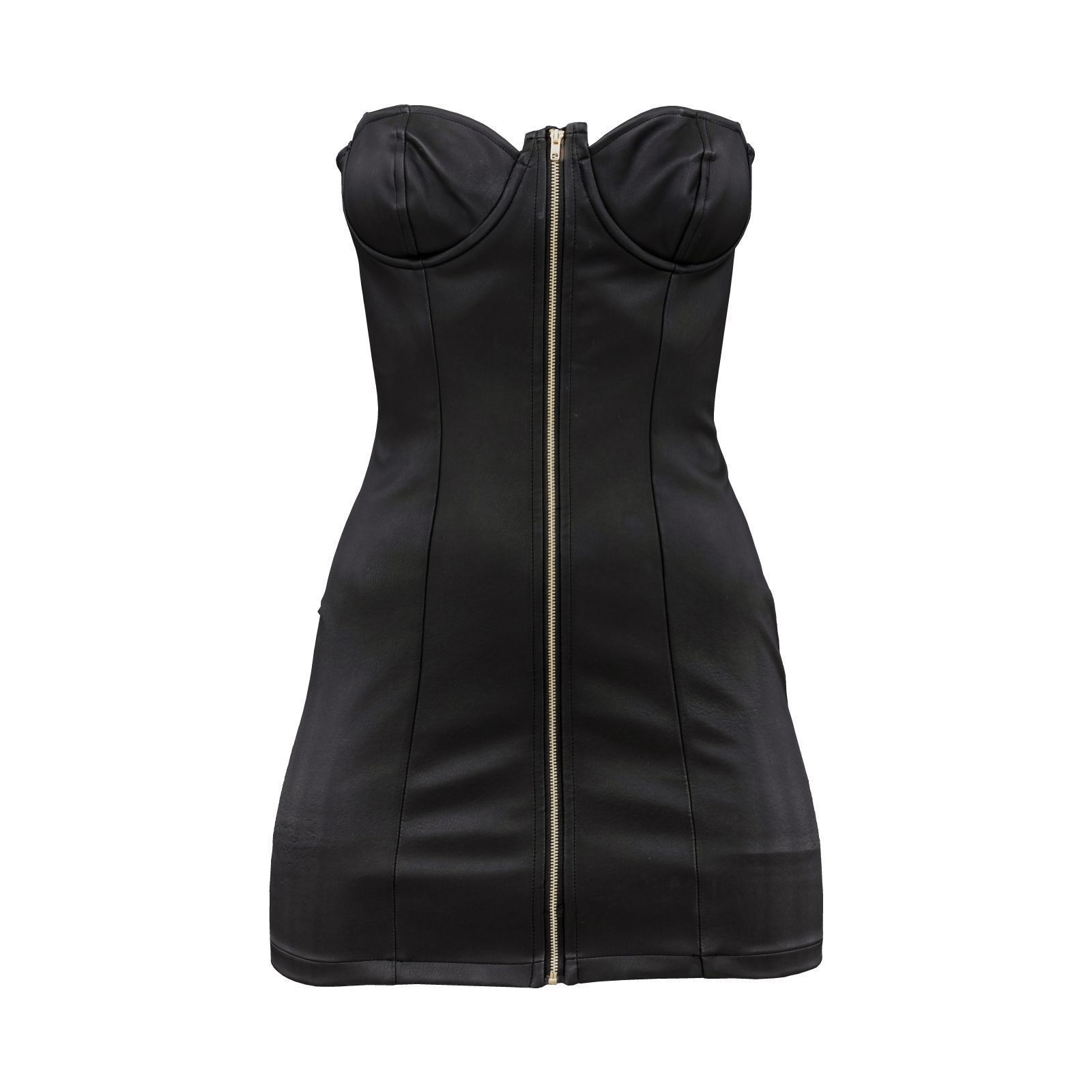 Leather Cups Dress 3D model_1
