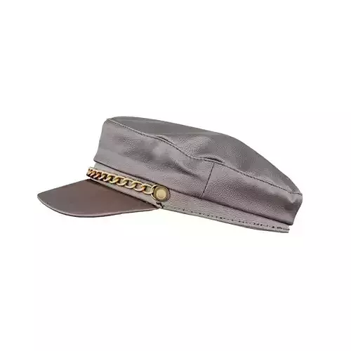 Leather Chain Hat 3D model