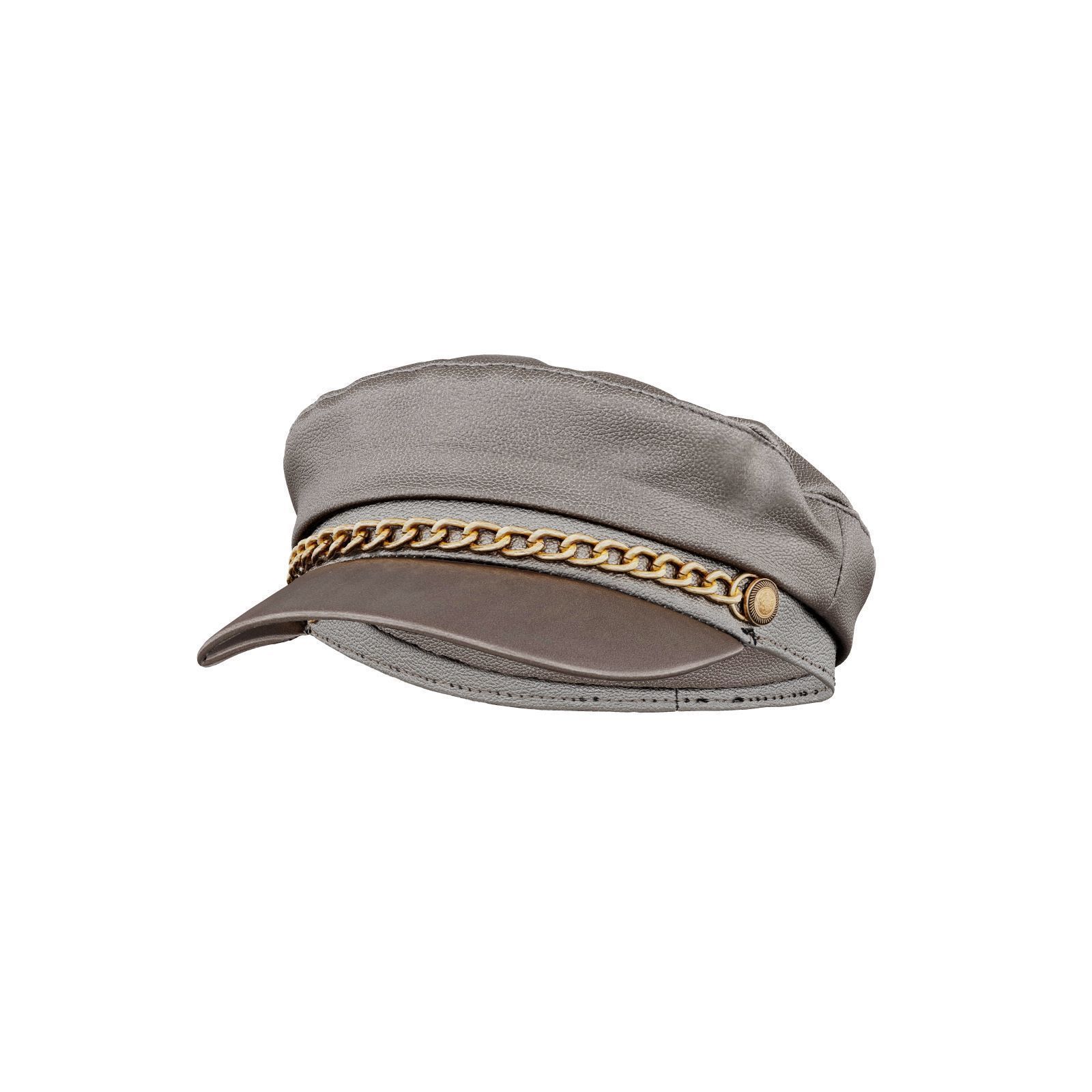 Leather Chain Hat 3D model_3