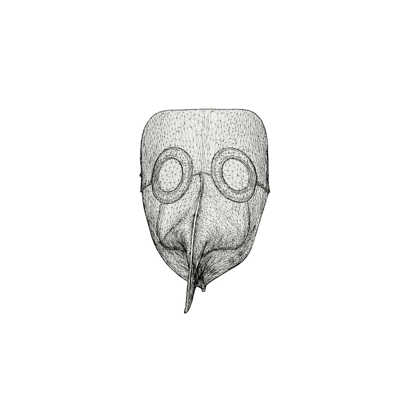 Leather Bird Snout 3D model_6