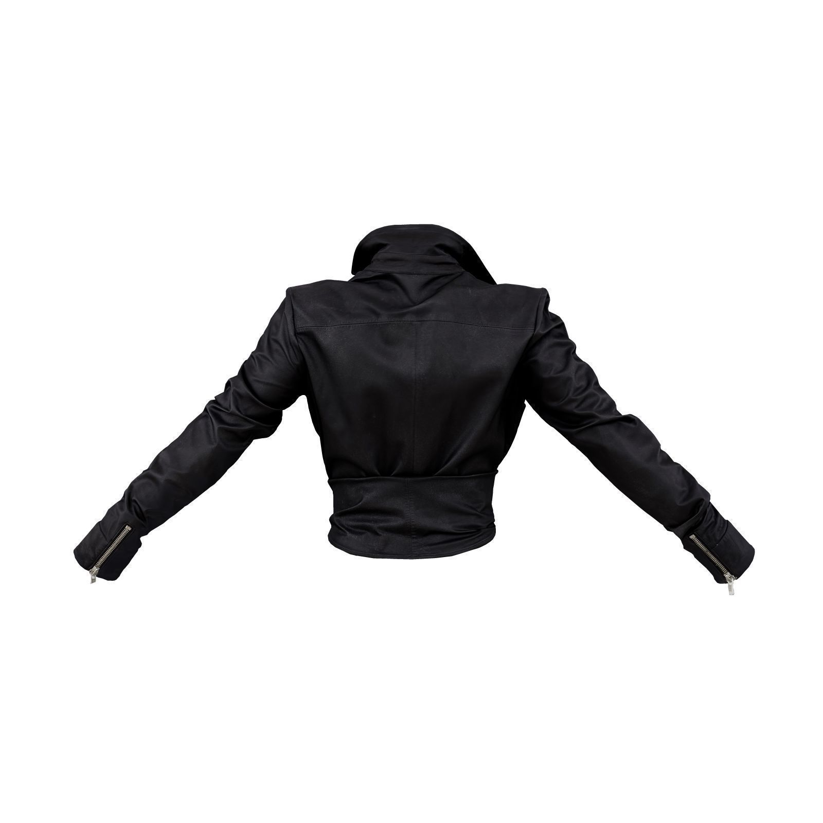 Knotted Leather Shirt 3D model_2