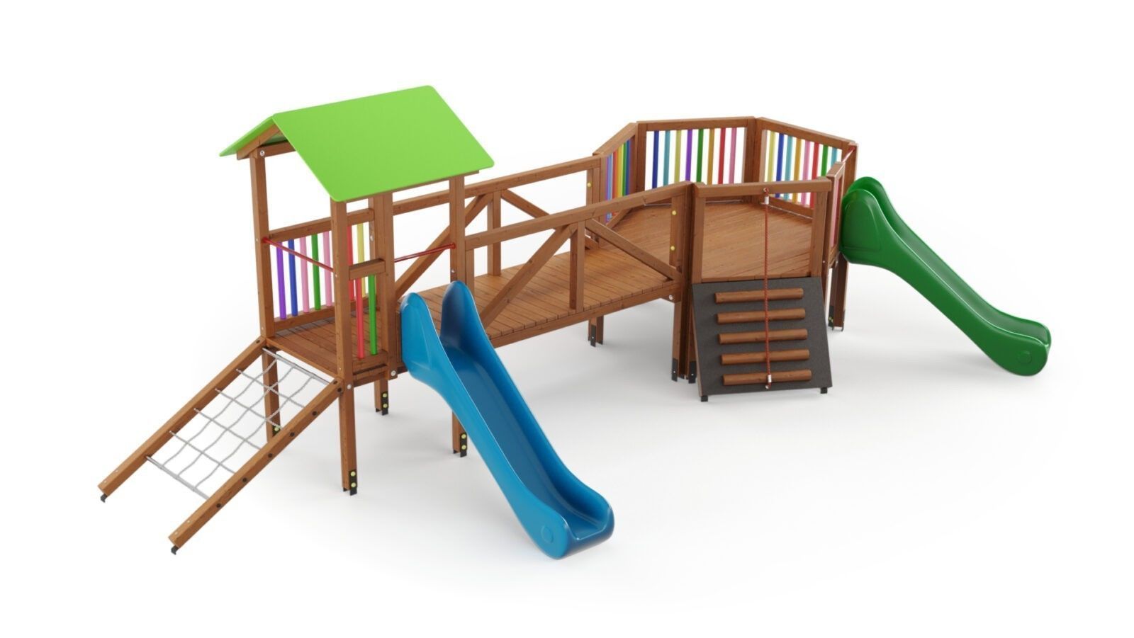 Playground Slide Zjezdzalnia Plac Zabaw 3D model_2