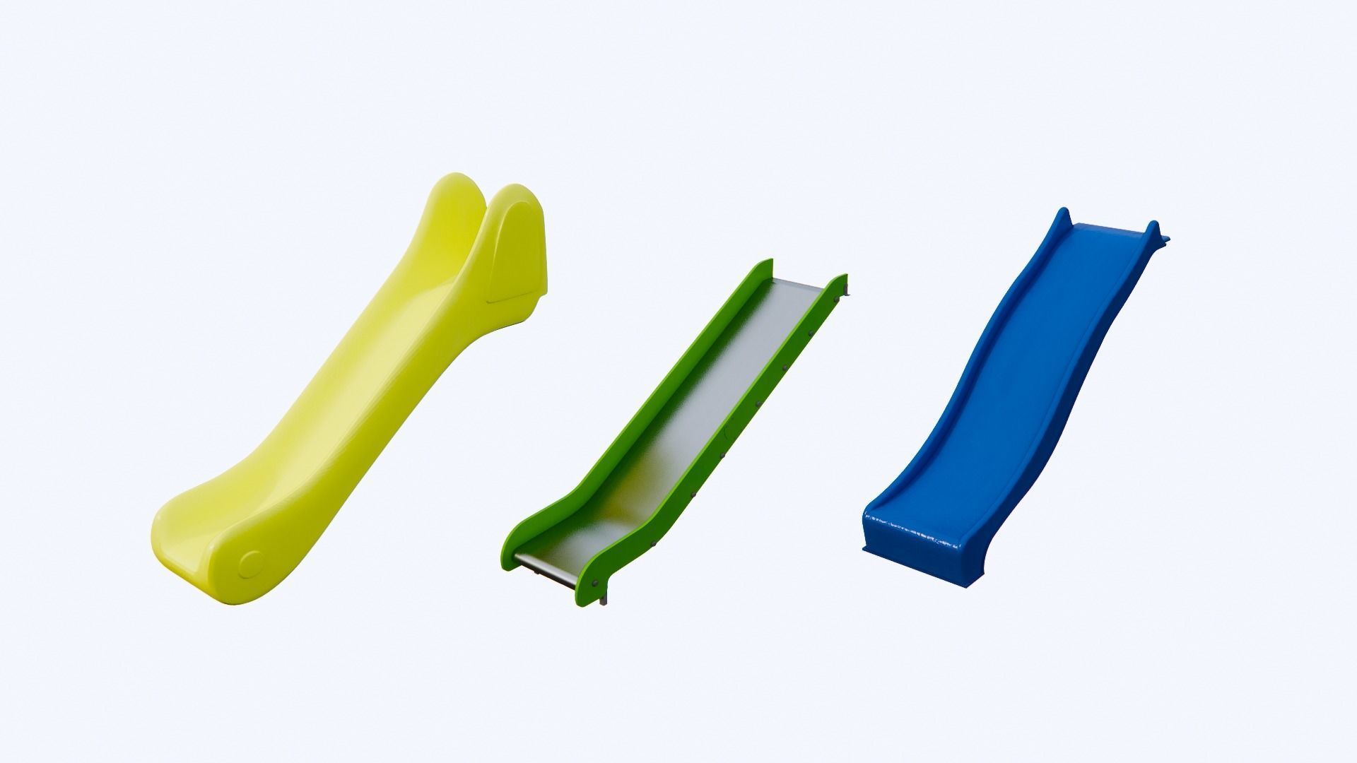 Playground Slide Zjezdzalnia Plac Zabaw 3D model_1