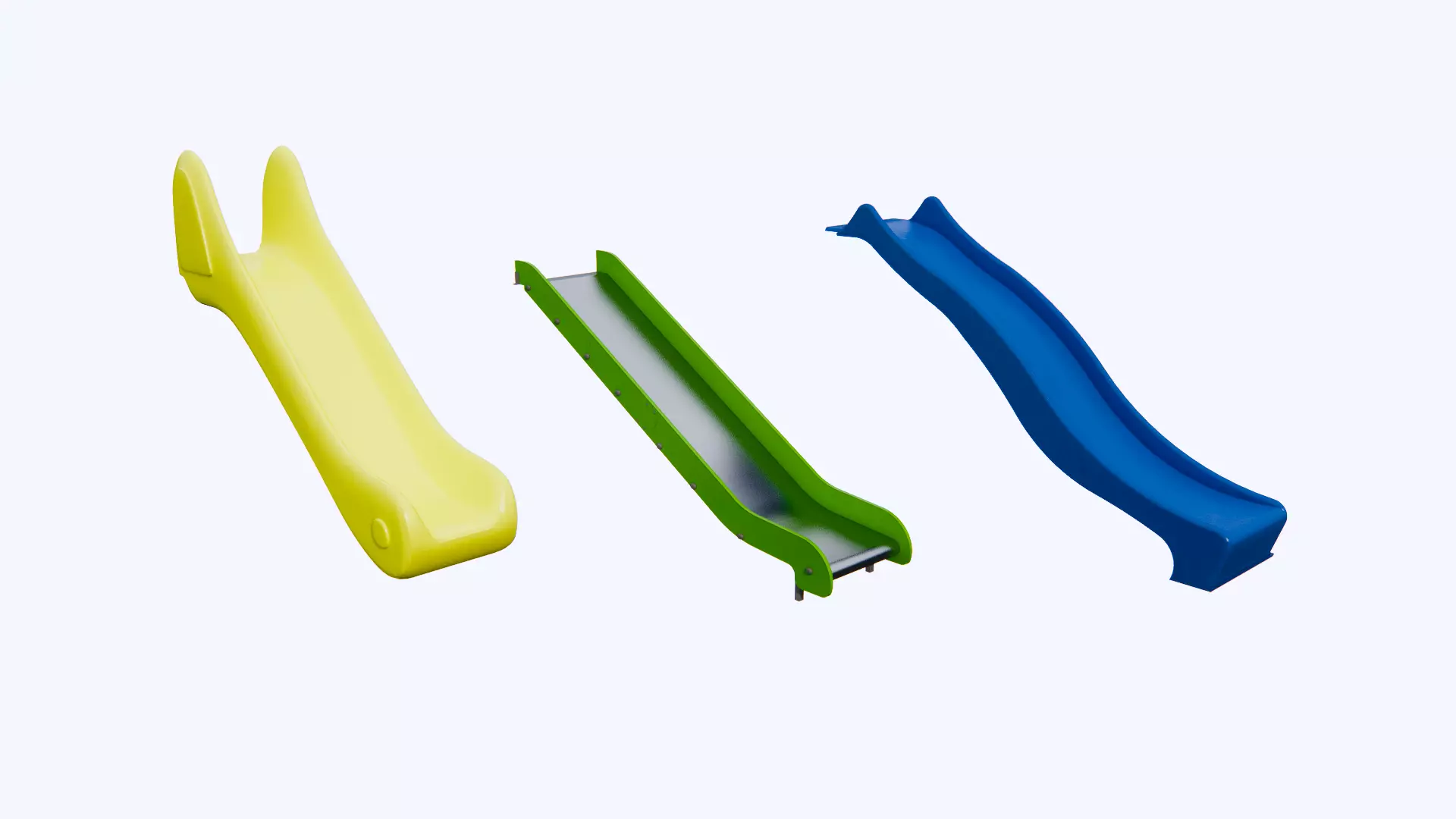 Playground Slide Zjezdzalnia Plac Zabaw 3D model_0