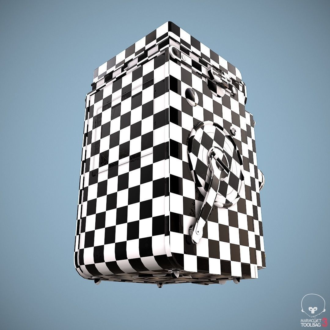 PBR Rolleiflex Camera Low-poly 3D model_14