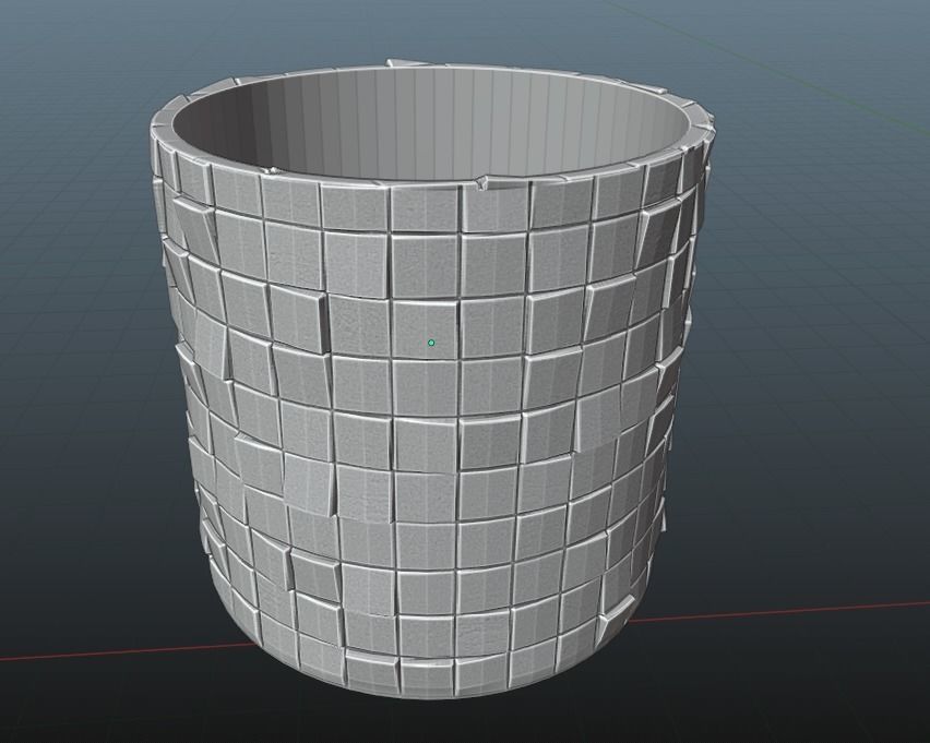 plant pot 42 3D print model_3