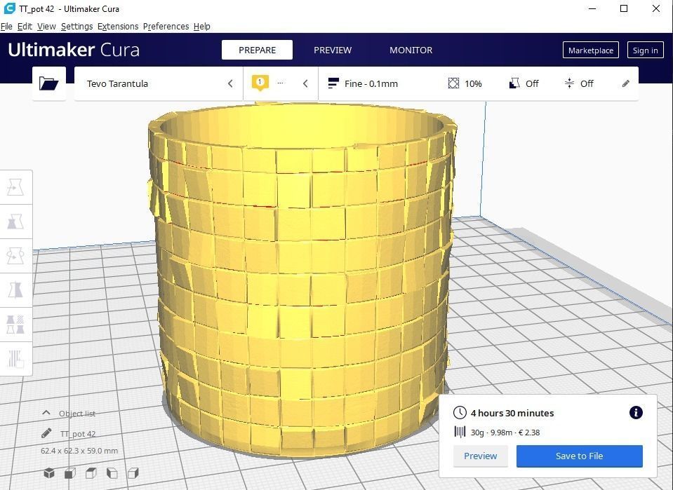 plant pot 42 3D print model_1
