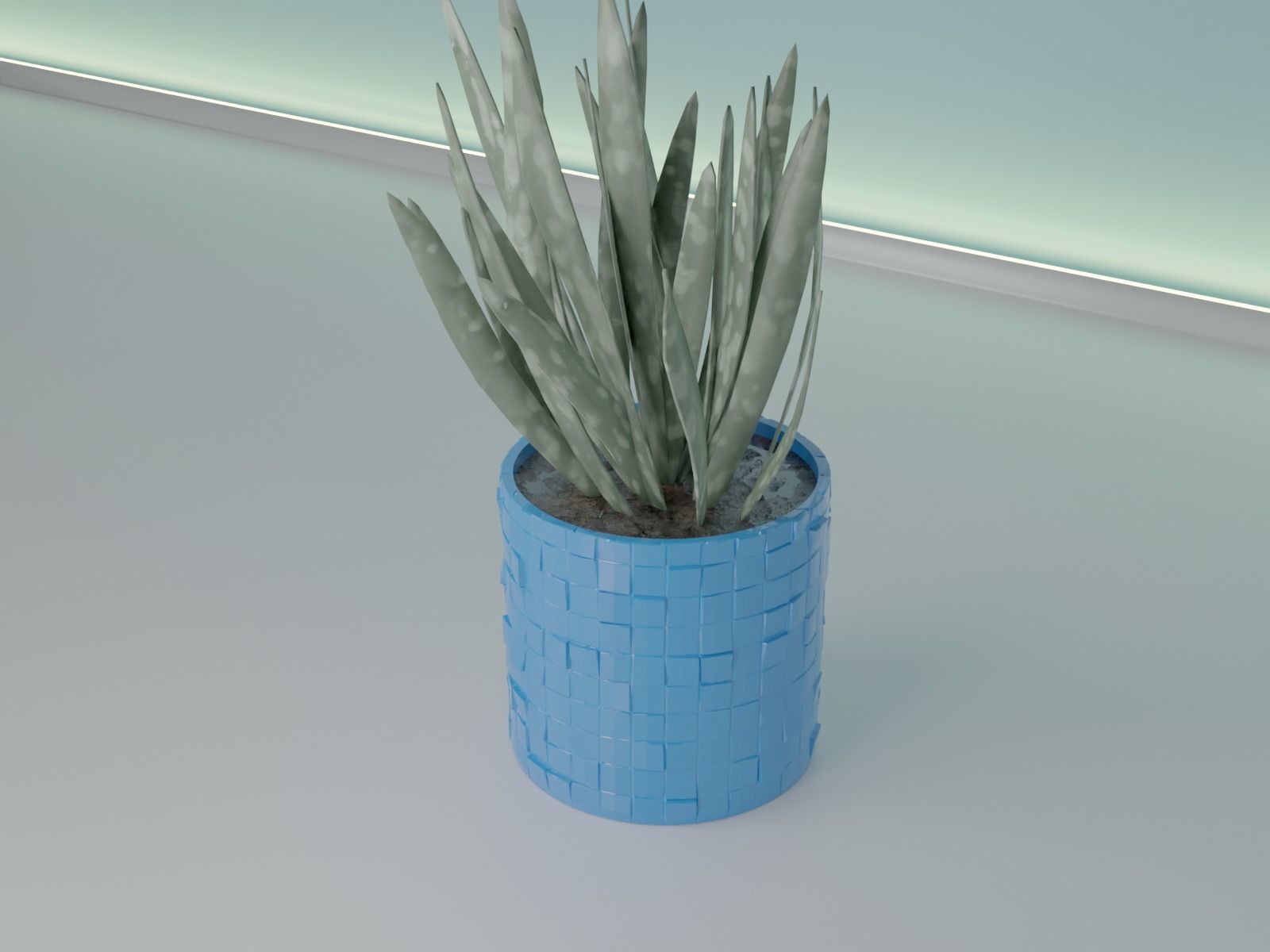 plant pot 42 3D print model_4