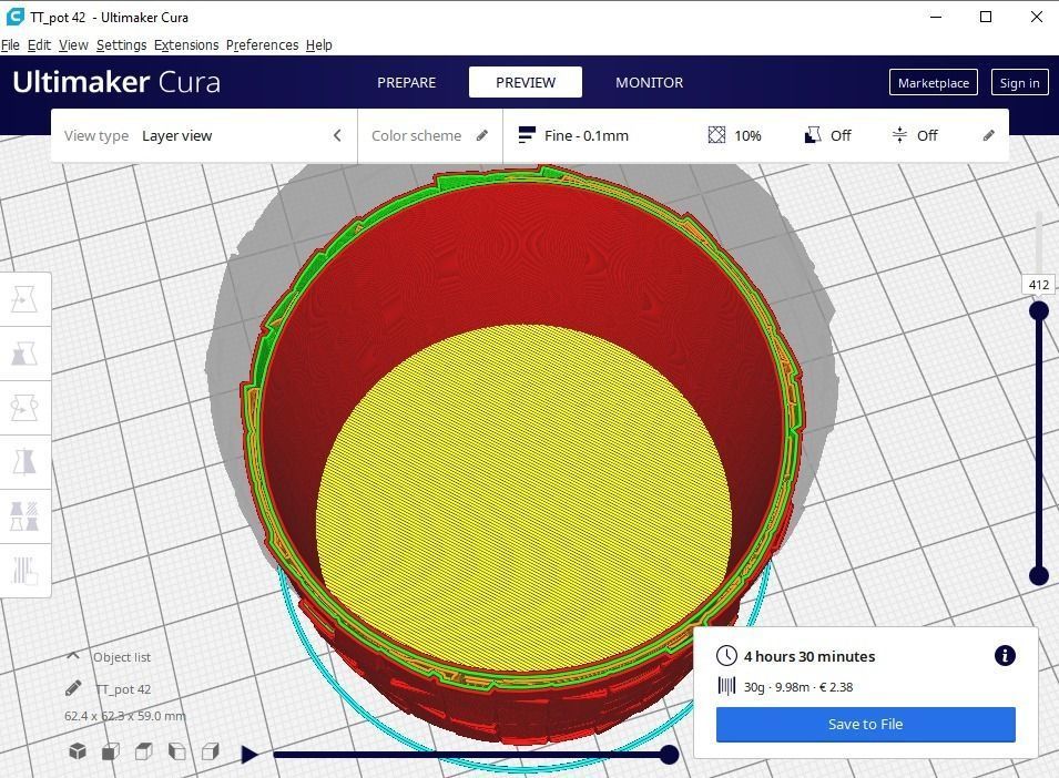 plant pot 42 3D print model_11