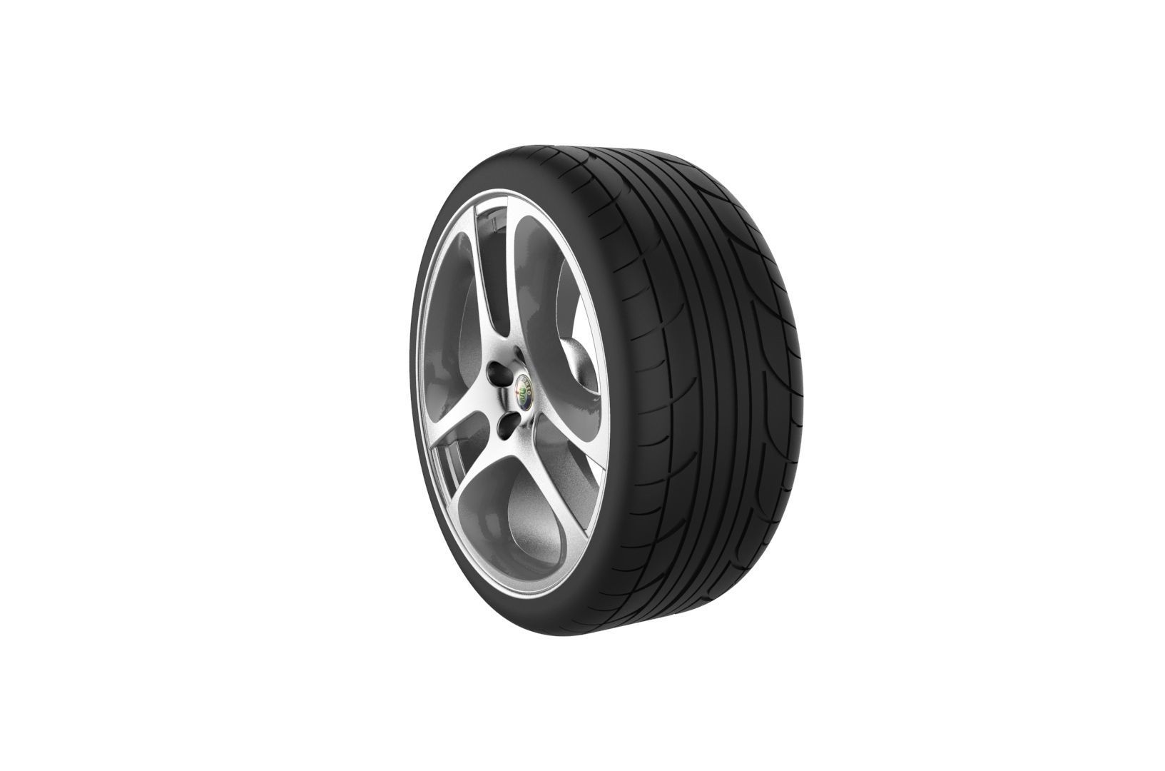Car Wheels Rims Set Kit 3D print model_31