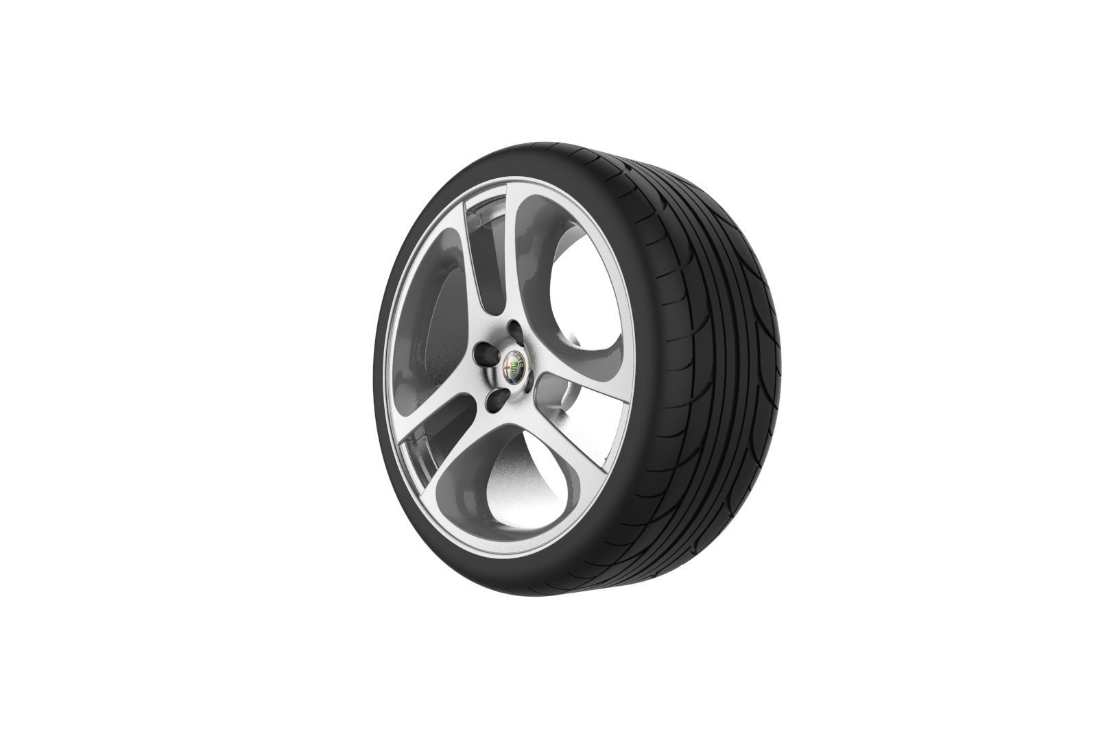 Car Wheels Rims Set Kit 3D print model_29