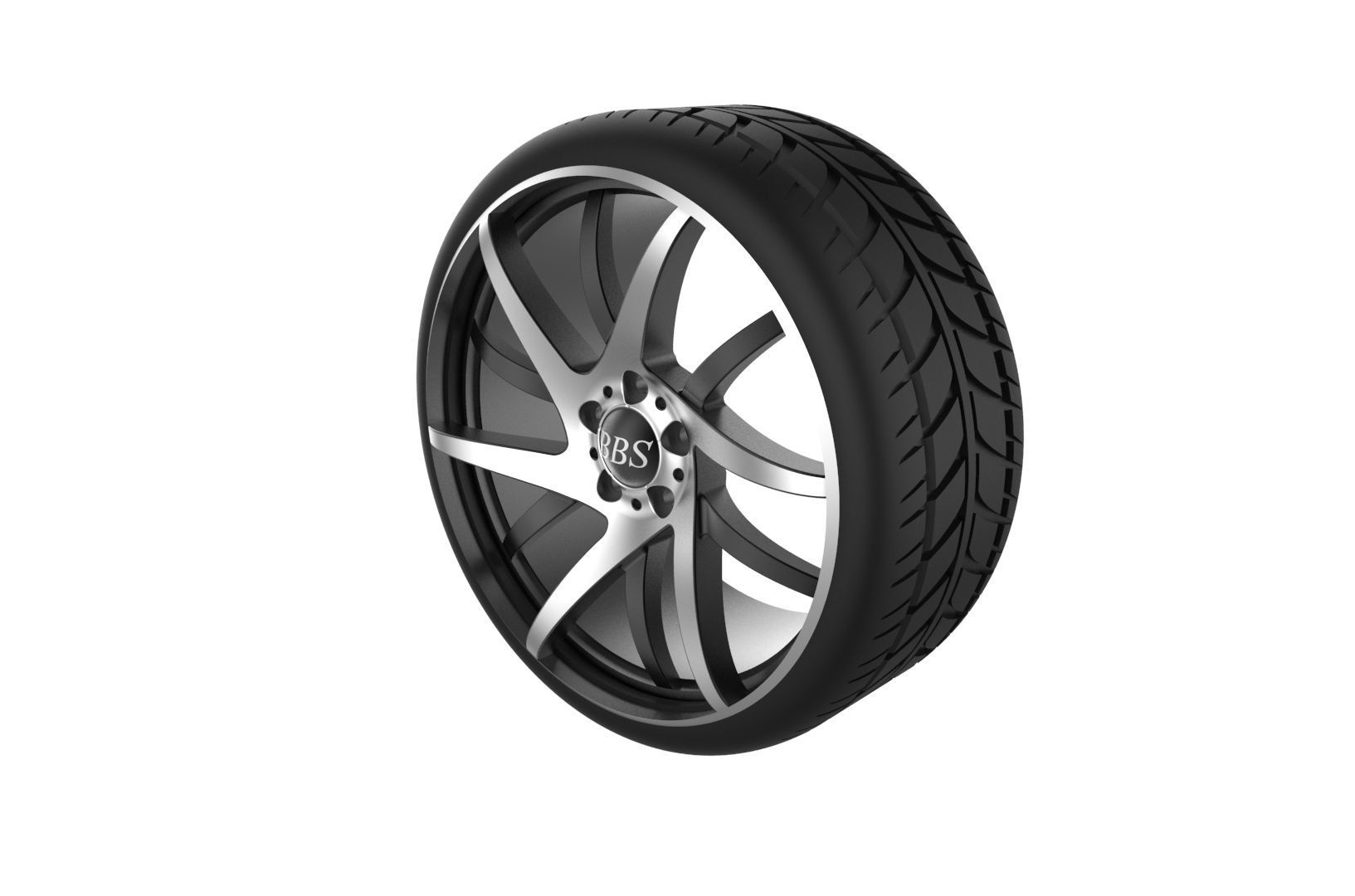 Car Wheels Rims Set Kit 3D print model_40