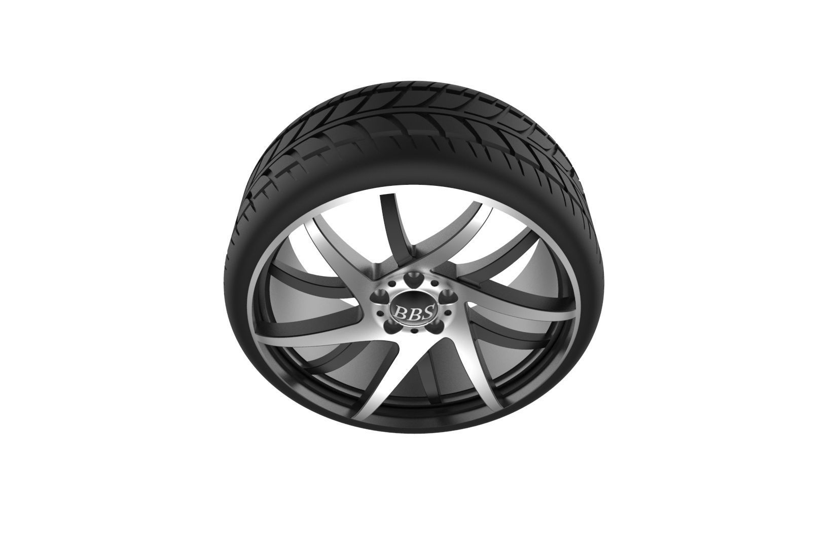 Car Wheels Rims Set Kit 3D print model_45
