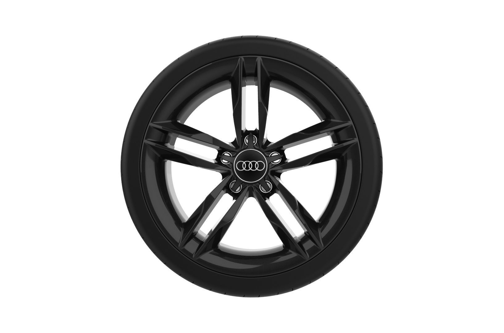 Car Wheels Rims Set Kit 3D print model_52