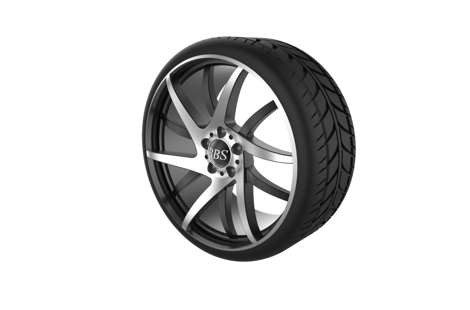 Car Wheels Rims Set Kit 3D print model_42