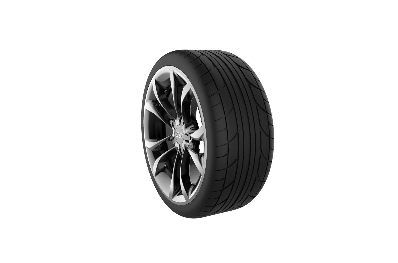 Car Wheels Rims Set Kit 3D print model_20