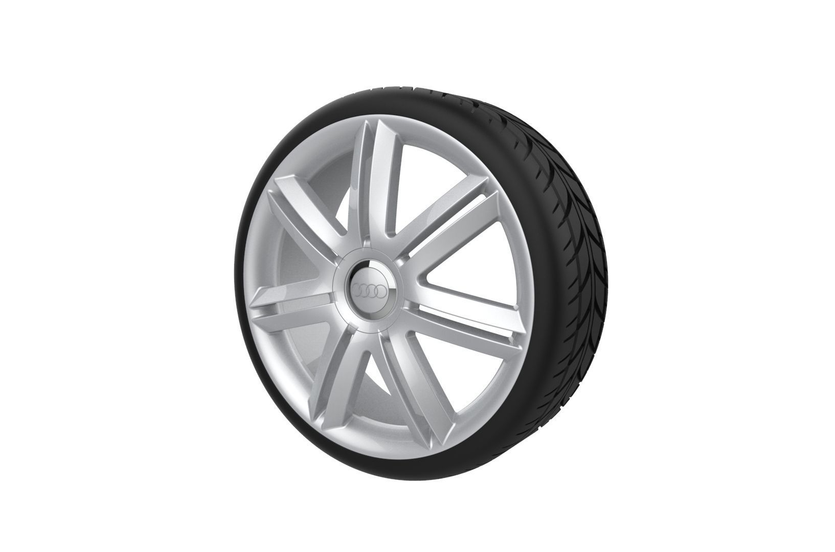 Car Wheels Rims Set Kit 3D print model_63