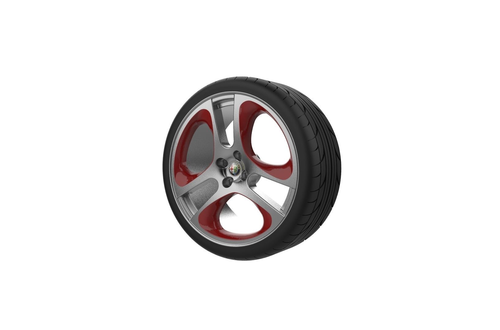 Car Wheels Rims Set Kit 3D print model_33