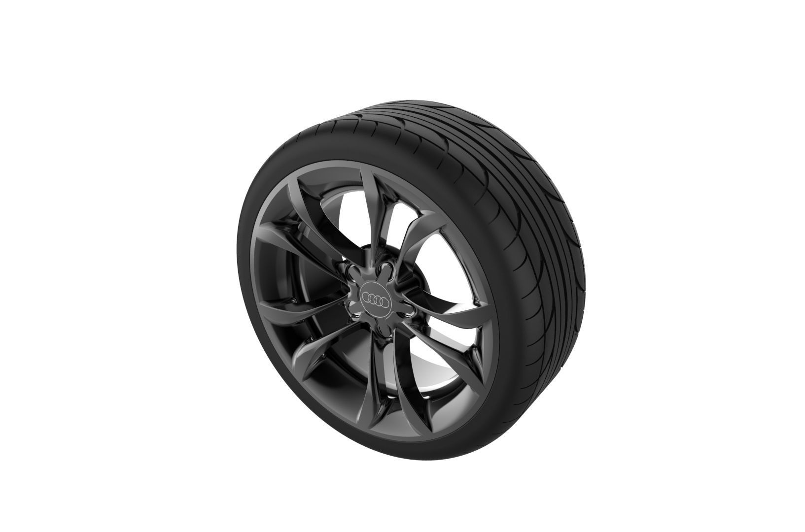Car Wheels Rims Set Kit 3D print model_18