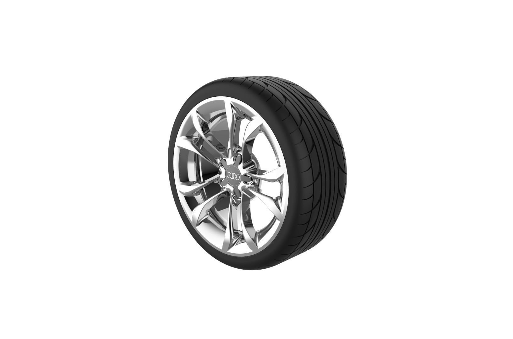 Car Wheels Rims Set Kit 3D print model_24
