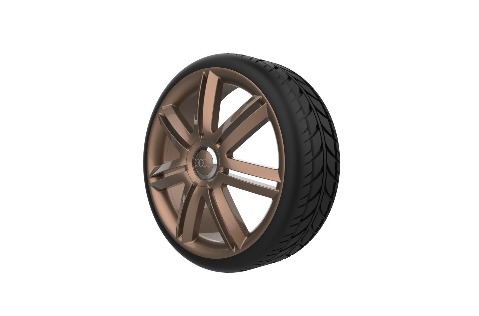 Car Wheels Rims Set Kit 3D print model_70