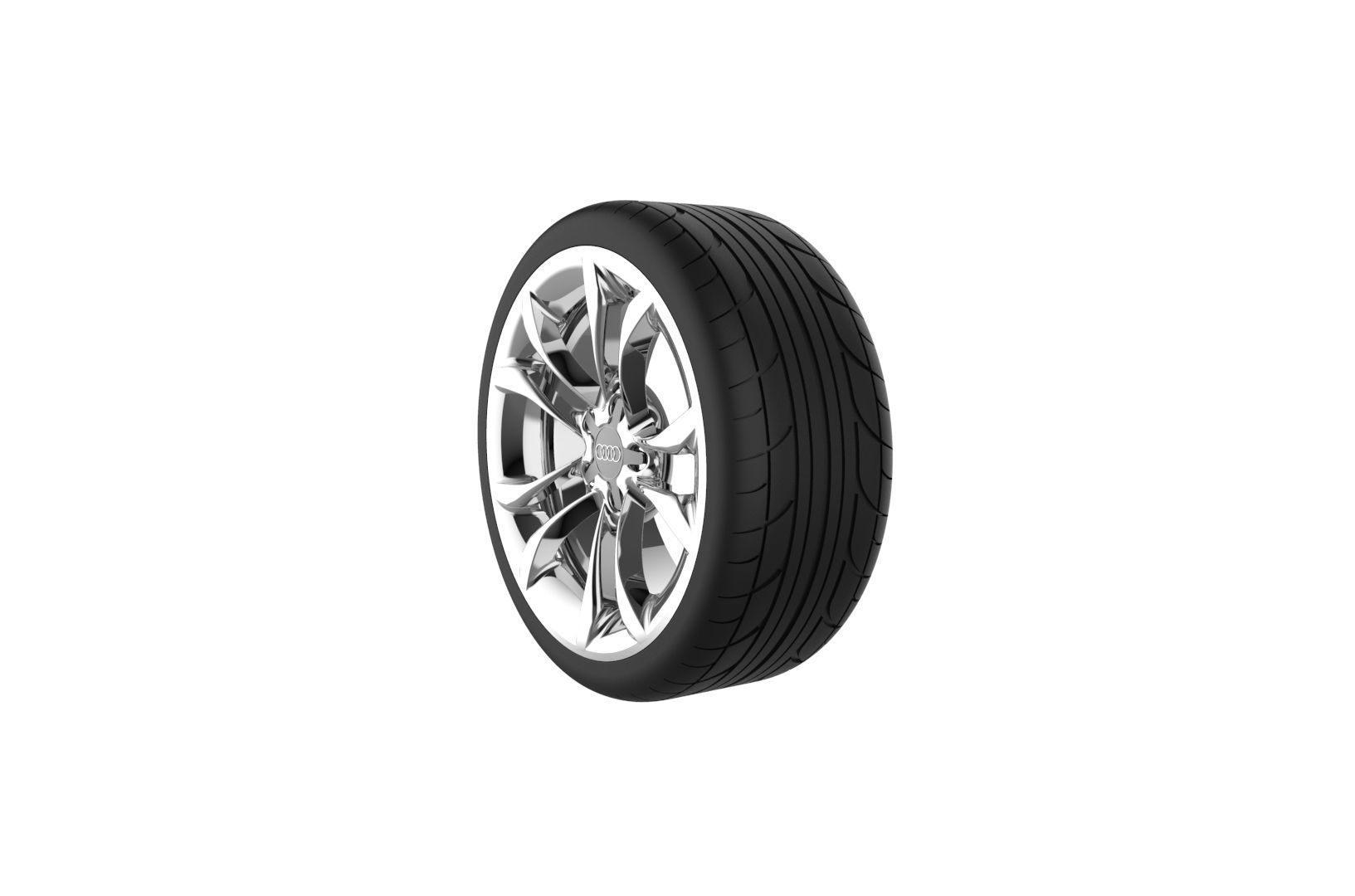 Car Wheels Rims Set Kit 3D print model_23