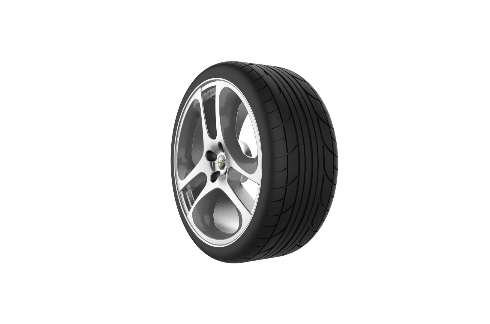 Car Wheels Rims Set Kit 3D print model_30