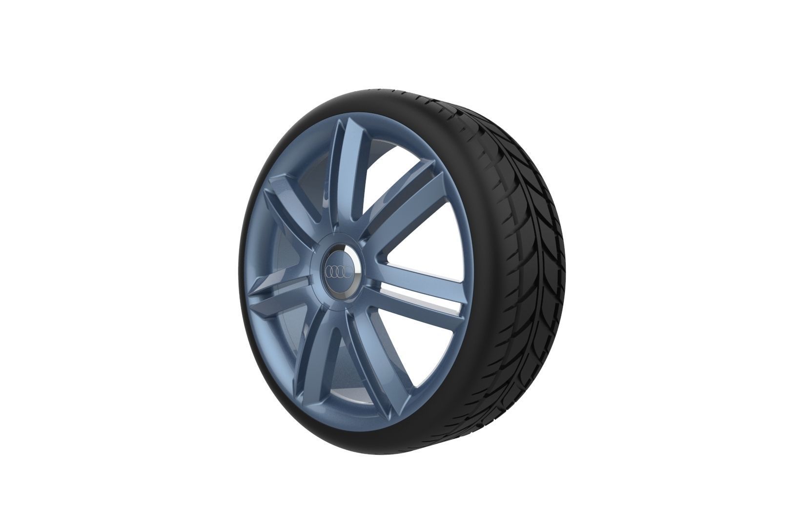 Car Wheels Rims Set Kit 3D print model_58