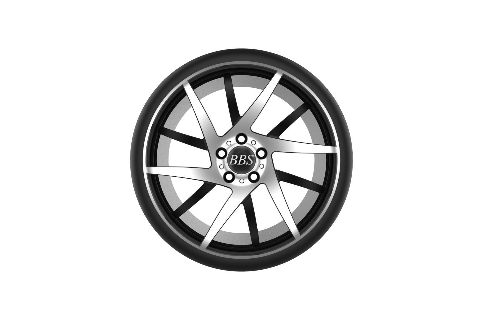 Car Wheels Rims Set Kit 3D print model_44