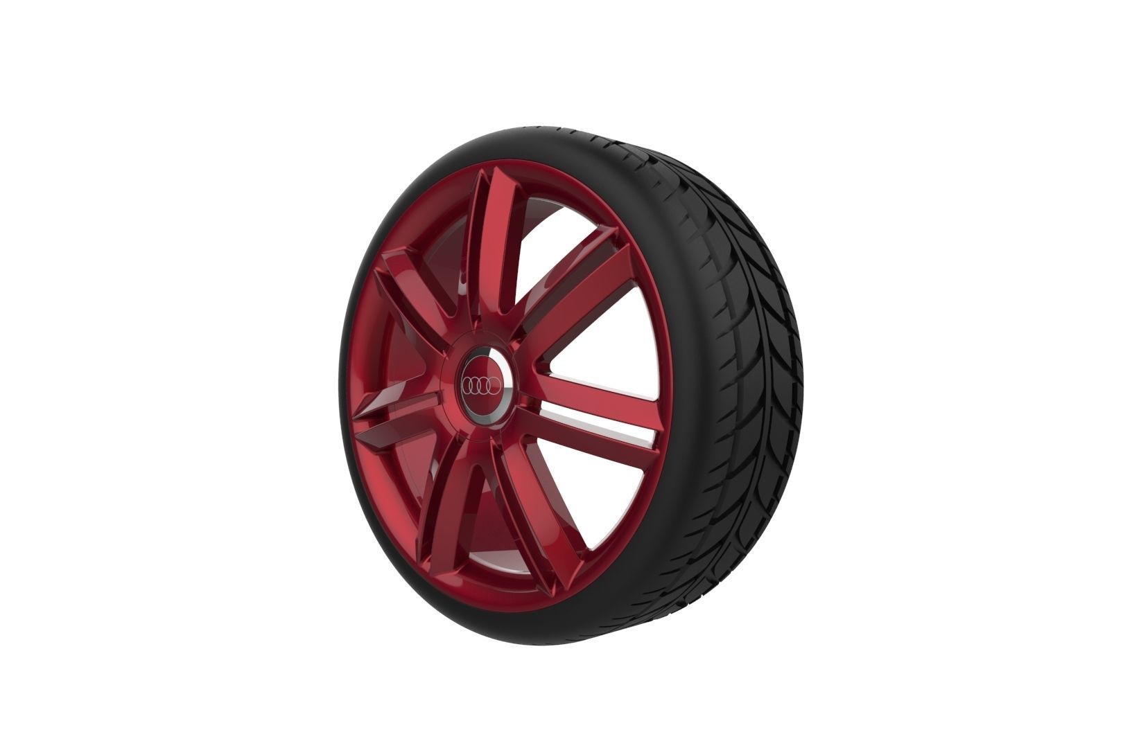 Car Wheels Rims Set Kit 3D print model_72