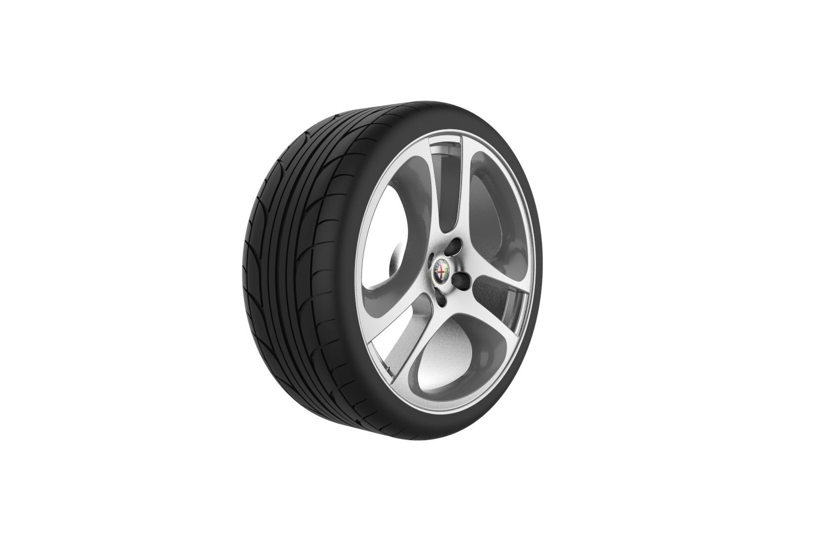 Car Wheels Rims Set Kit 3D print model_32