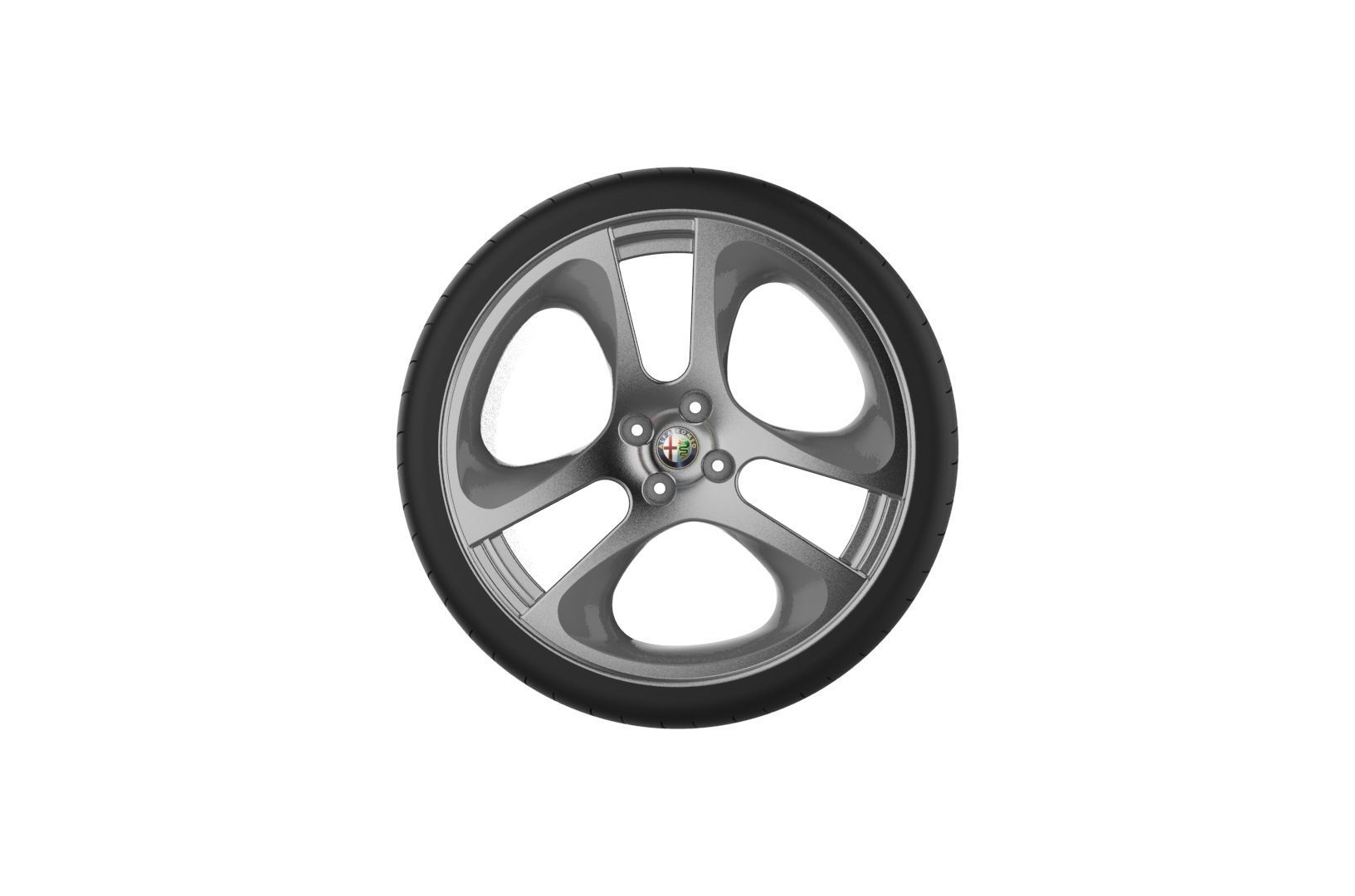Car Wheels Rims Set Kit 3D print model_25