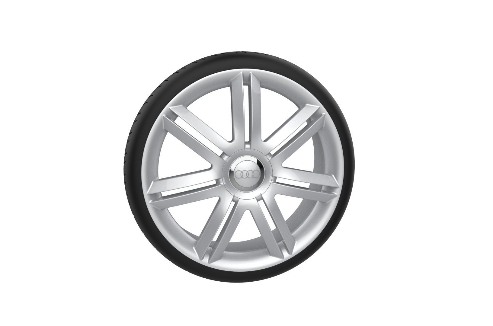 Car Wheels Rims Set Kit 3D print model_66