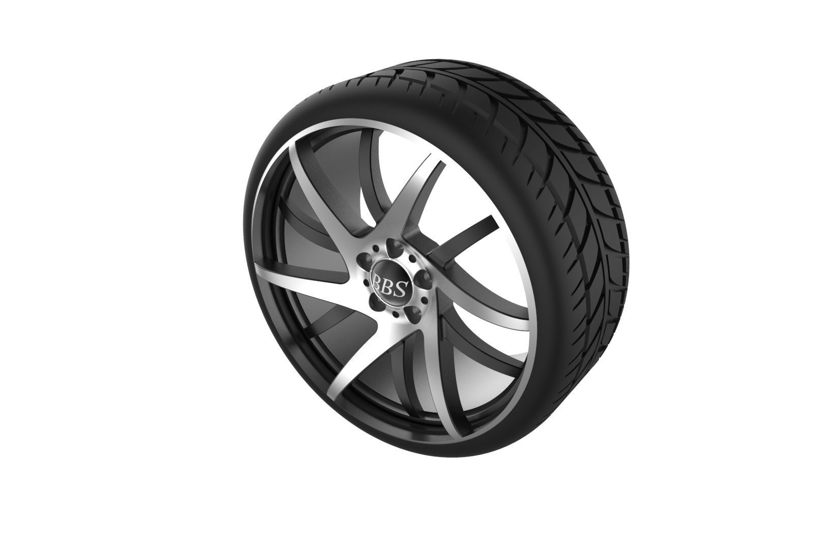 Car Wheels Rims Set Kit 3D print model_39