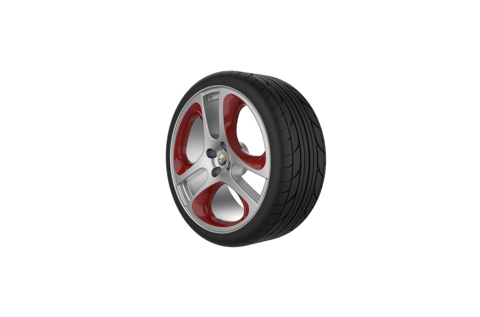 Car Wheels Rims Set Kit 3D print model_35