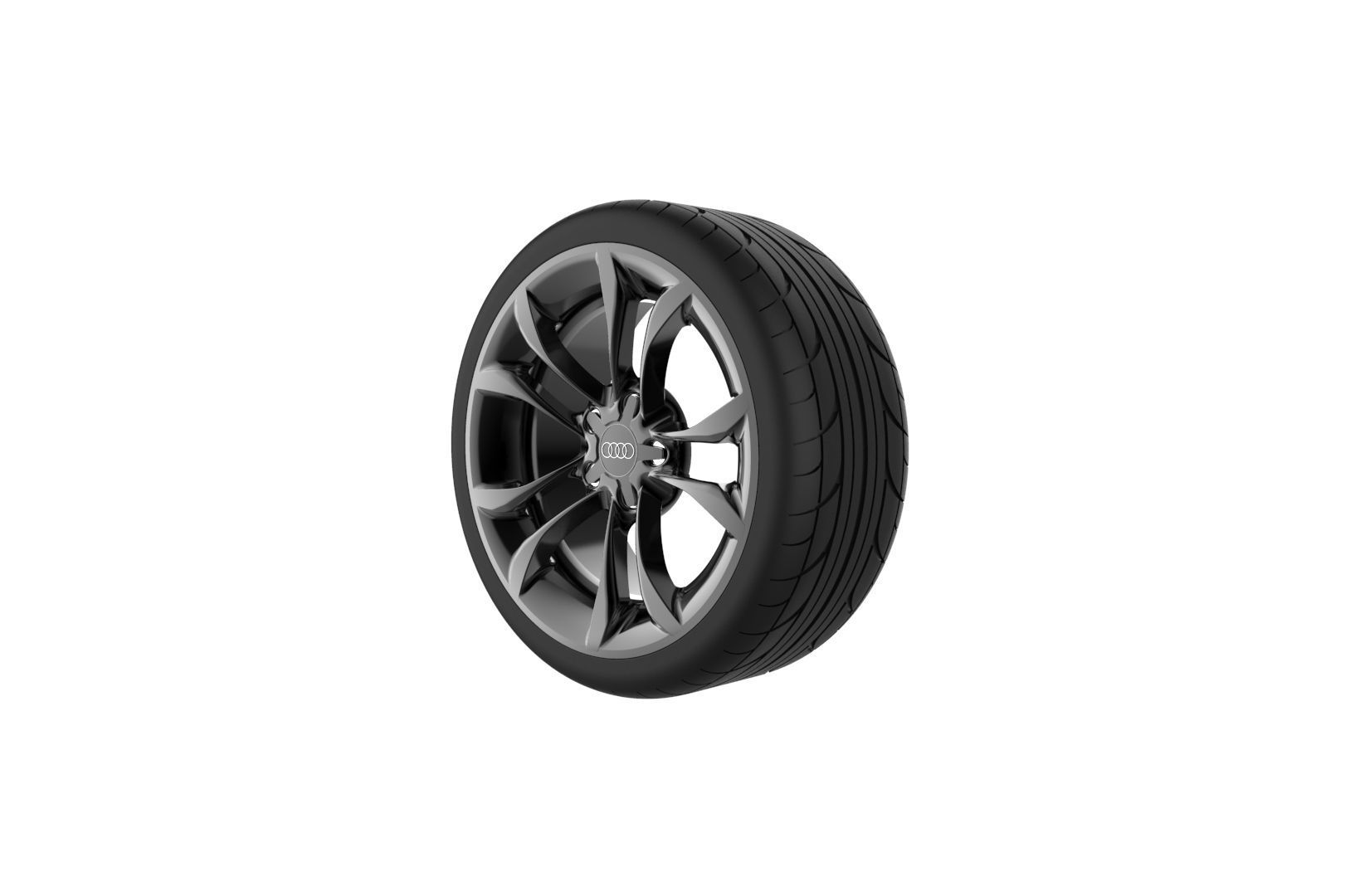 Car Wheels Rims Set Kit 3D print model_22