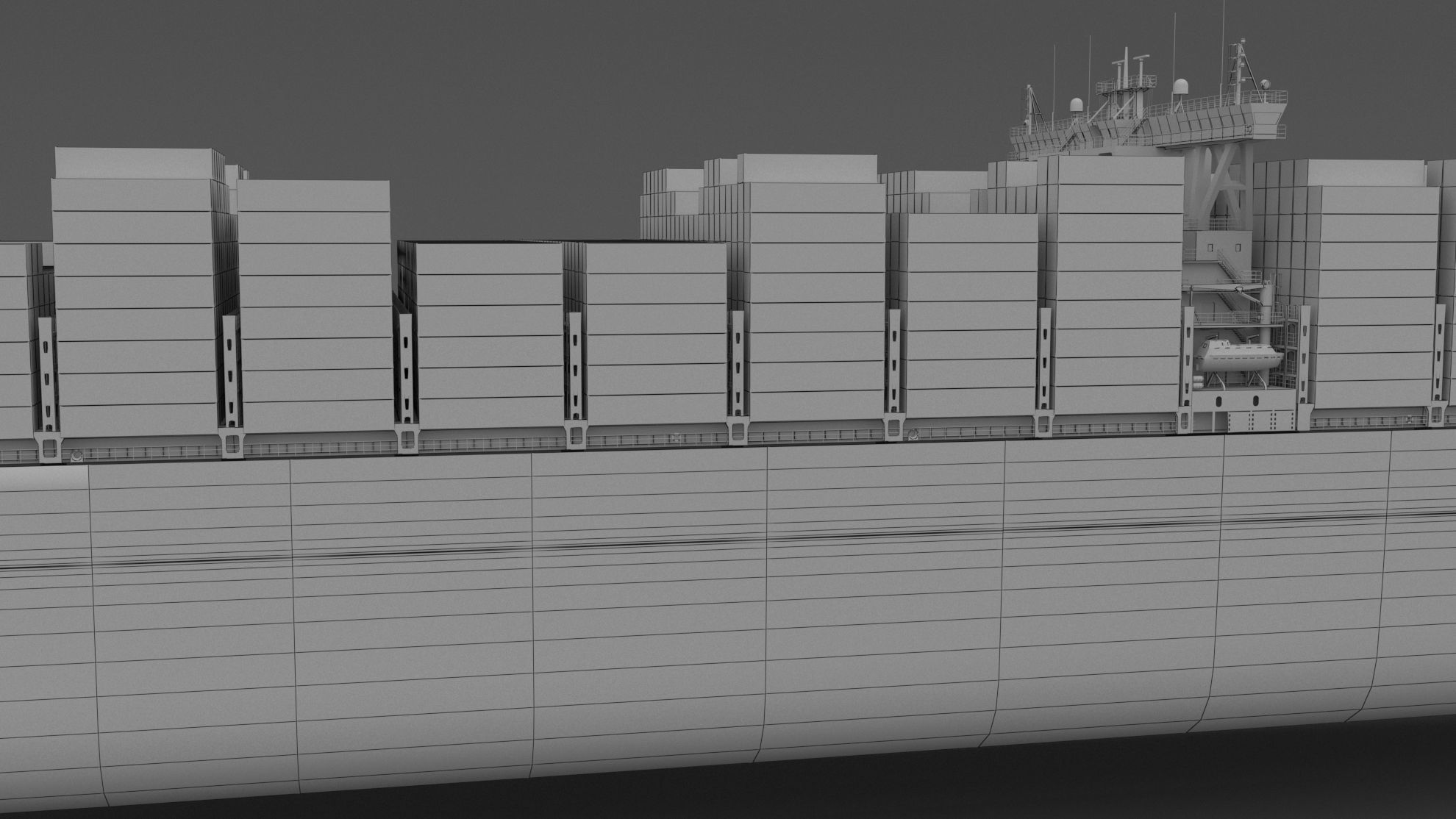 Ever Given Evergreen Container Ship 3D model_9