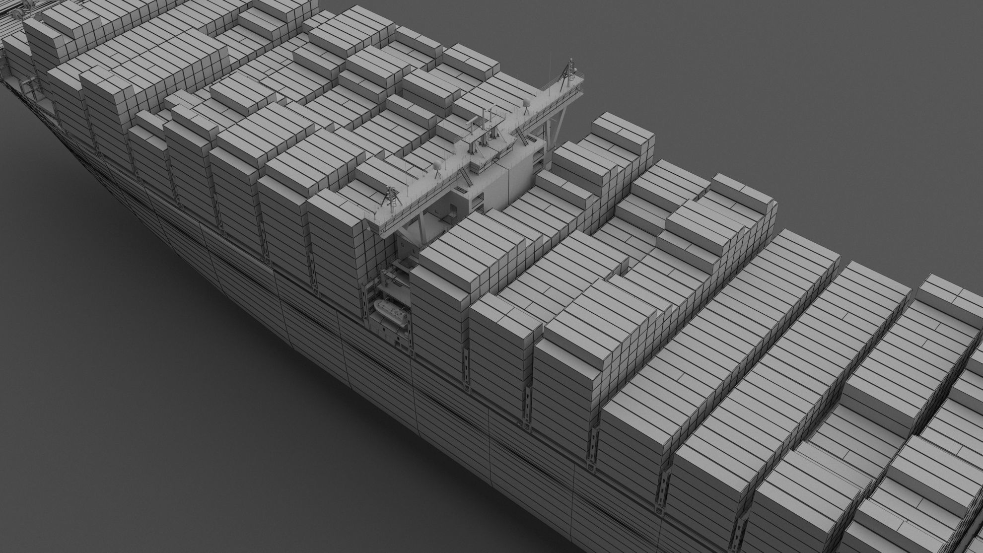 Ever Given Evergreen Container Ship 3D model_10