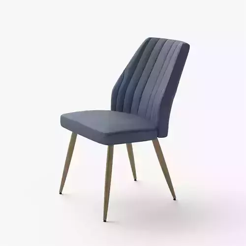 Leilani dining chair velvet blue
