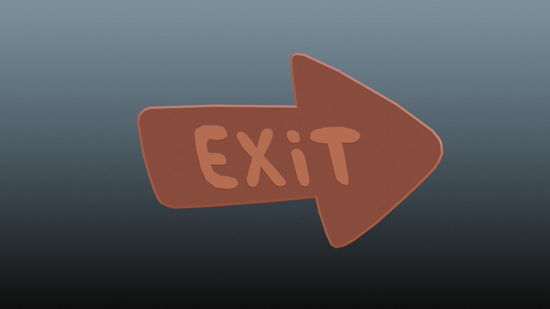 Low poly pointer Low-poly 3D model_0