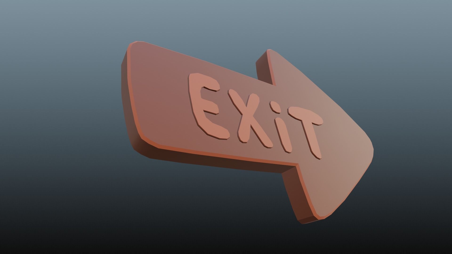 Low poly pointer Low-poly 3D model_2