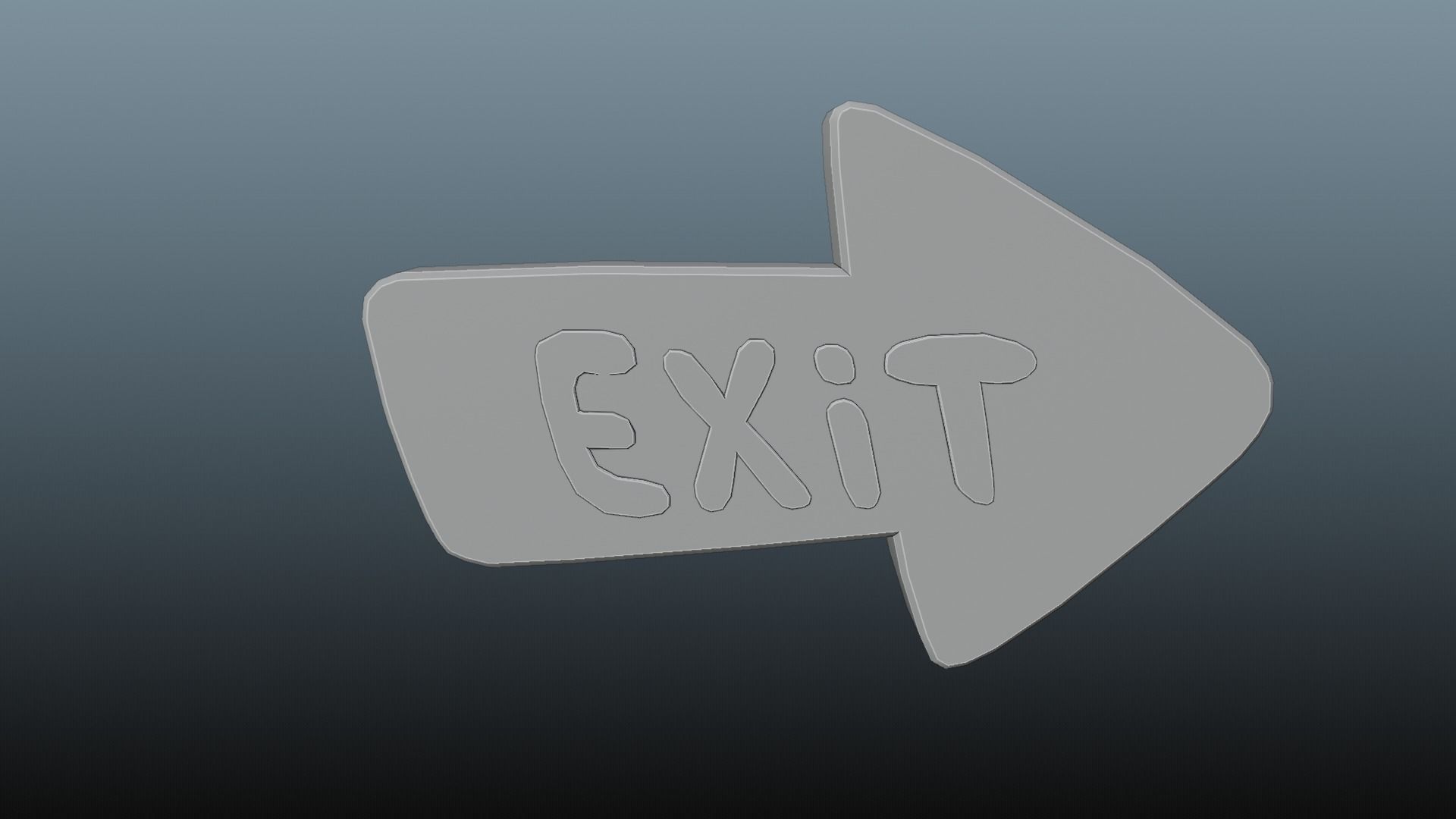 Low poly pointer Low-poly 3D model_5